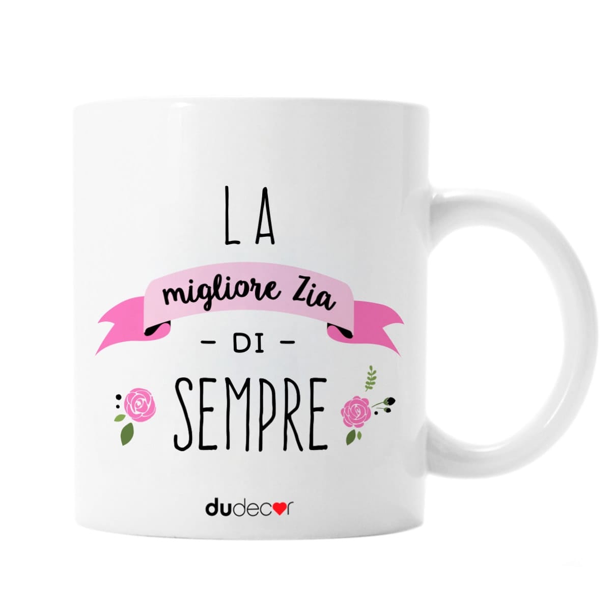 Wandkings Tazza, scritta Migliore zia del mondo - ROSSO