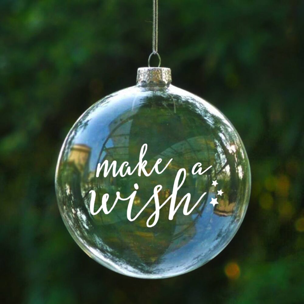 Christmas Ball “Wish” – 14 cm