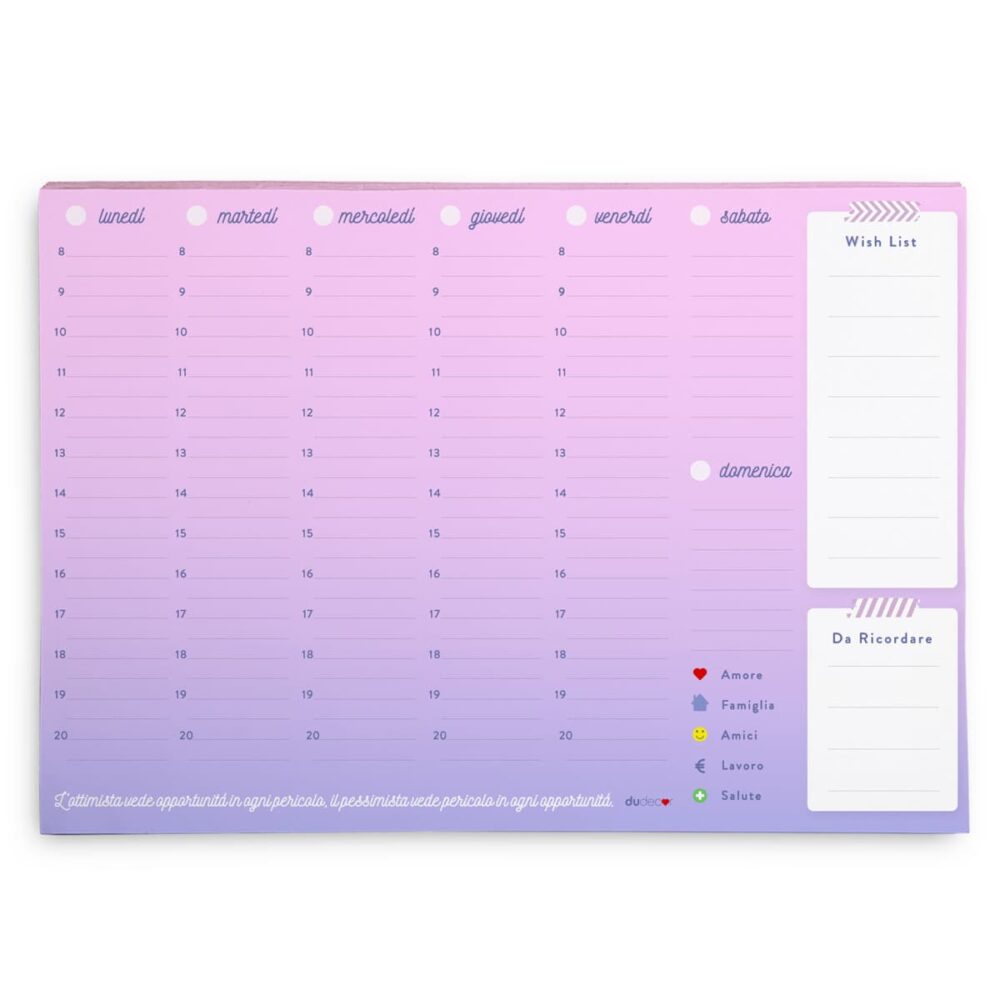ottimismo planner