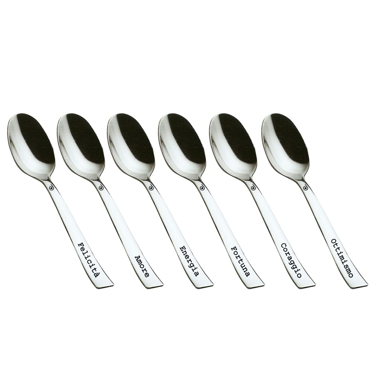 set 6 cucchiaini di zucchero